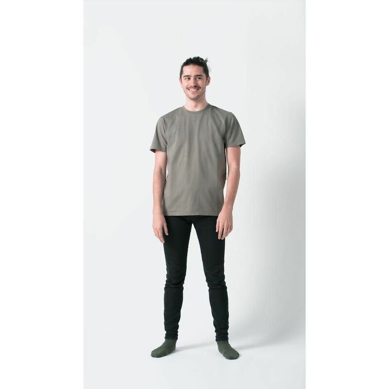 

Camiseta verde de algodón orgánico hombre Minimalism S