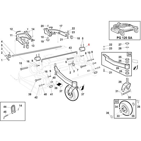 Camma regolazione altezza taglio GTR ORIGINALE GIANNI FERRARI BFB 95220110001