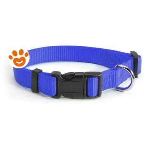Camon Dog Collare a Sgancio Regolabile Blu