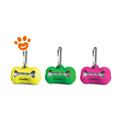 Camon Dog Dispenser Sacchetti Igienici  - Camon Dog Dispenser Sacchetti Igienici - Dispenser giallo