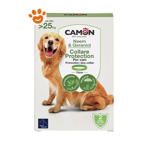 Camon Dog Orme Naturali Collare Barriera &gt 25 kg  - Camon Dog Orme Naturali Collare Barriera &gt 25 kg - Confezione Da 1 Collare