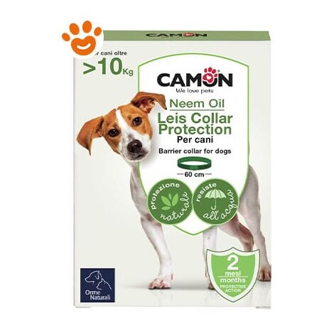 Camon Dog Orme Naturali Collare Leis > 10 Kg - Camon Dog Orme Naturali Collare Leis > 10 Kg - Confezione Da 1 Collare