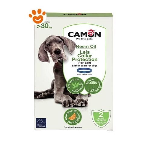 Camon Dog Orme Naturali Collare Leis &gt 30 Kg - Camon Dog Orme Naturali Collare Leis &gt 30 Kg - Confezione Da 1 Collare