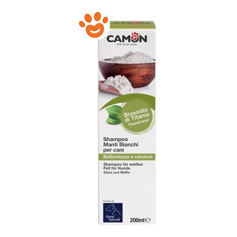 Camon Dog Orme Naturali Shampoo Manti Bianchi  - Camon Dog Orme Naturali Shampoo Manti Bianchi - Confezione Da 200 Ml