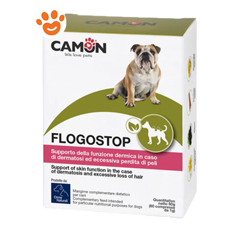 Camon Dog&Cat Orme Naturali Flogostop - Confezione da 60 Compresse