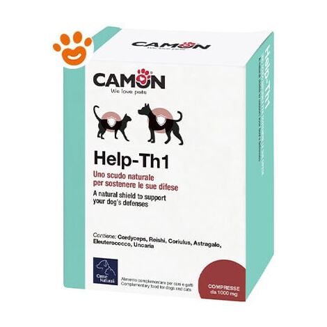 Camon Dog&Cat Orme Naturali HELP-TH1  - Camon Dog&Cat Orme Naturali HELP-TH1 - Confezione Da 60 Compresse