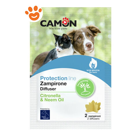 Camon Orme Naturali Zampirone con Citronella e Olio di Neem  - Camon Orme Naturali Zampirone con Citronella e Olio di Neem - Confezione Da 2 Pezzi
