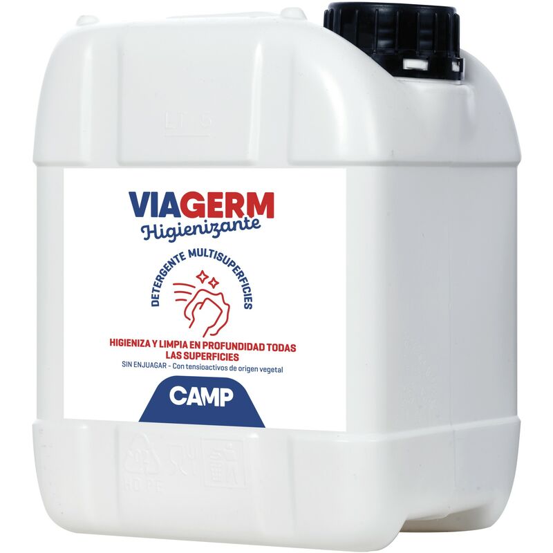 

3029 005 - Detergente higienizante multisuperficies Viagerm en bidón de 5000 ml - Camp