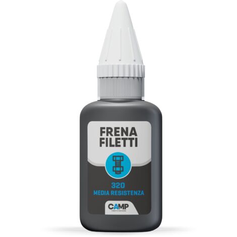 CAMP 320 - Frenafiletti a Media Resistenza Meccanica, Adesivo Frenante per Viti Dadi e Parti Filettate, Frena Filetti ad Azione Sigillante - Evita Allentamenti Dovuti a Urti e Sbalzi Termici, 20 ml