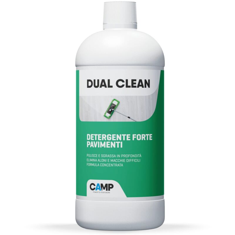 Image of ‎CAMP DUAL CLEAN, detergente forte concentrato per pavimenti in gres porcellanato, marmo, cotto, granito, 1000 ml