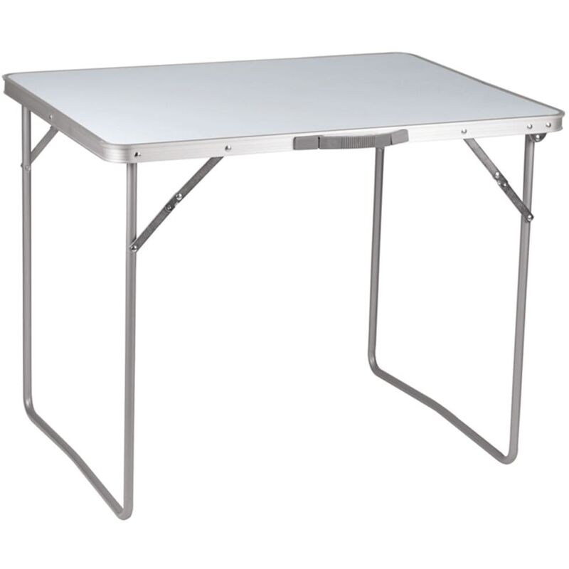 

Mesa plegable de camping Economy 80x60x69 cm acero 1404426 - Blanco - Camp Gear