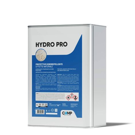 Camp HYDRO PRO, Idrorepellente Protettivo Anti-vegetativo, a effetto naturale, per pietra, cemento, cotto e materiali assorbenti