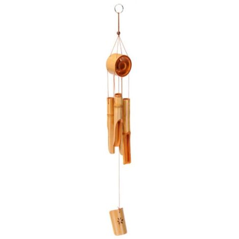 Campana a vento in bambù 10x75 cm
