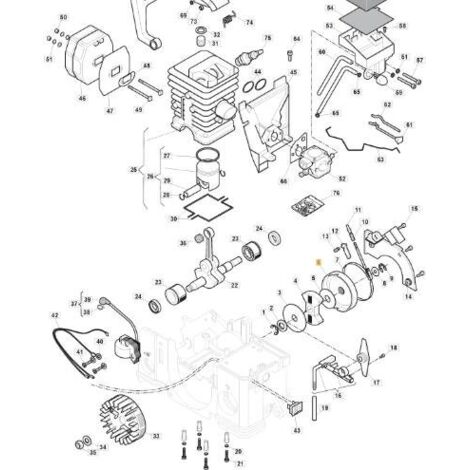 CAMPANA DE EMBRAGUE SP36 ORIGINAL STIGA - 118800704/0