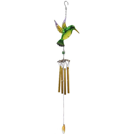 Campana de viento colgante con forma de pájaro, adorno multitubo, para Acción de Gracias, hogar, exteriores, jardín, balcón, patio trasero, iglesia, festival, decoración navideña