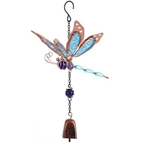 Campana de viento de 36 cm con luz nocturna y acrílico fluorescente – azul, rosa, verde – regalo elegante y ecológico