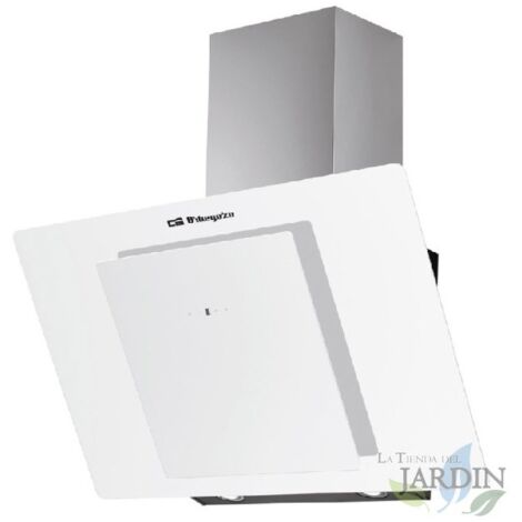 Campana Decorativa de Cristal Orbegozo, Clase Energética D, 89.5x40.5x47 cm, Color Blanco