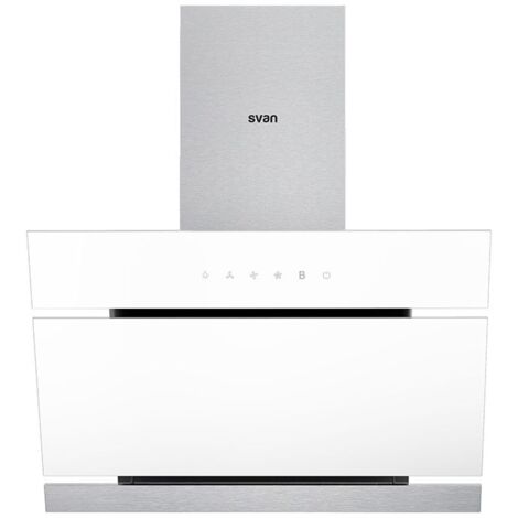 Campana Decorativa de Pared inclinada 60cm 600 m³/h 58dB SVAN SVC