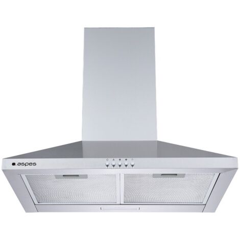 Campana Decorativa de Pared Piramidal ASPES ACPP600A1IX 60cm Clas