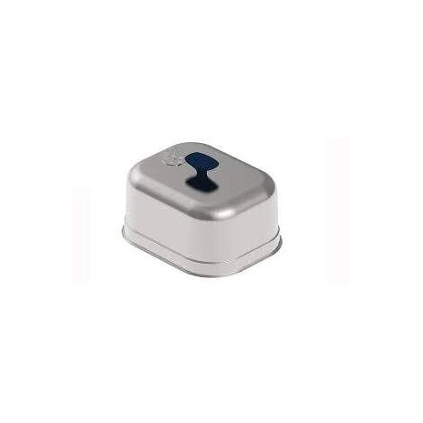 Campana di cottura rettangolare in acciaio inox.