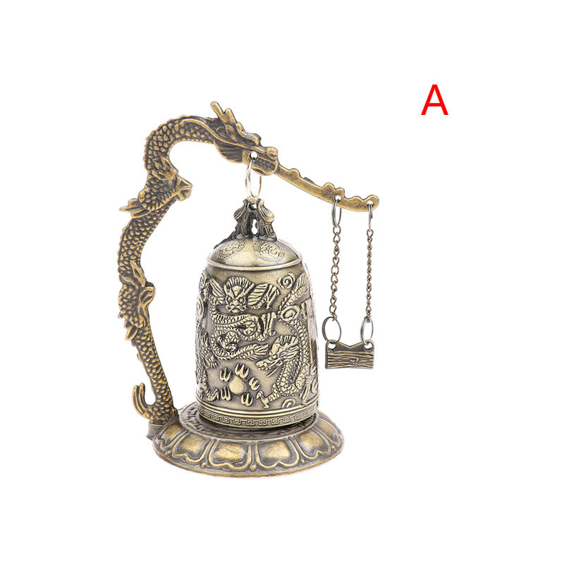 Campana di metallo intagliato drago orologio