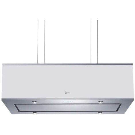 CAMPANA DIADE cm. 90X30 - Acero inoxidable, Blanco - 800 m3/h
