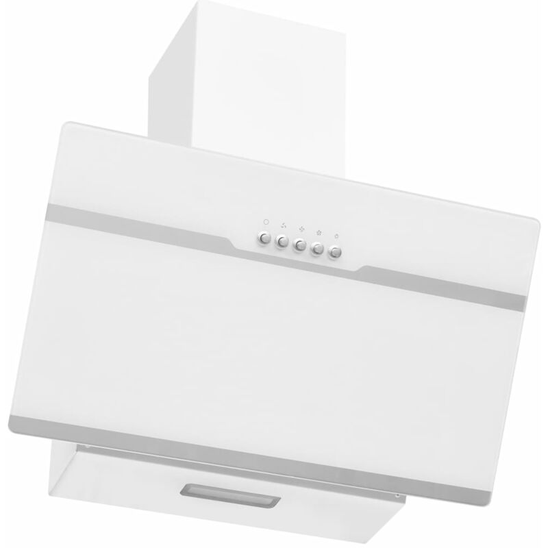 

Campana extractora acero inoxidable vidrio templado blanco 60cm - Blanco
