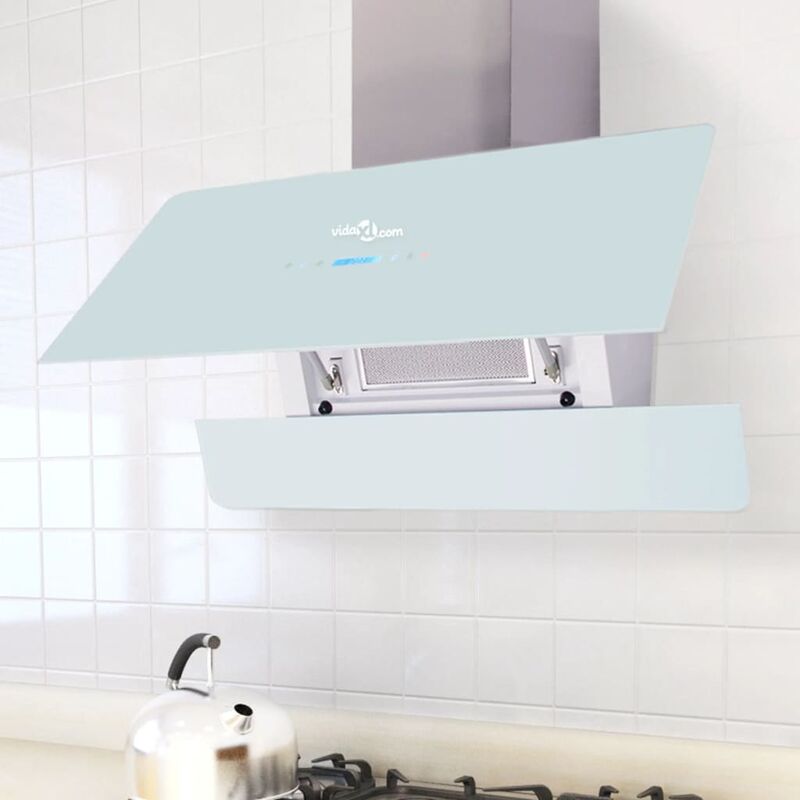 

Campana extractora con pantalla táctil blanco 900 mm