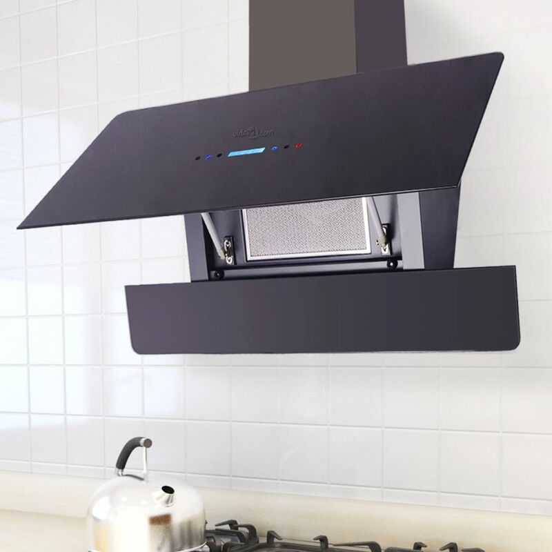 

Campana extractora con pantalla táctil negro 900 mm - Negro