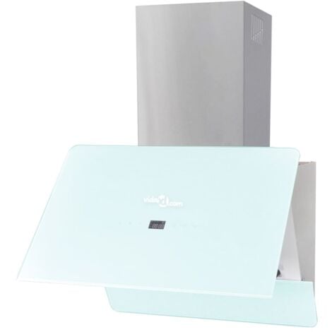 Campana extractora cristal templado blanco 600 mm vidaXL