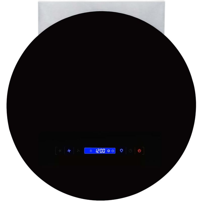 

vidaXL Campana extractora de pared pantalla sensor táctil 756 m³/h LED - Plateado