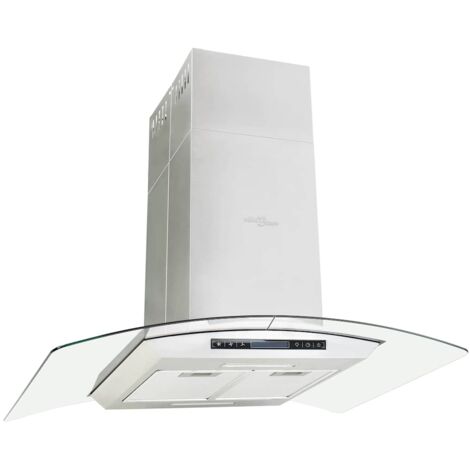 Campana extractora de techo 90 cm pantalla táctil 756 m³/h LED