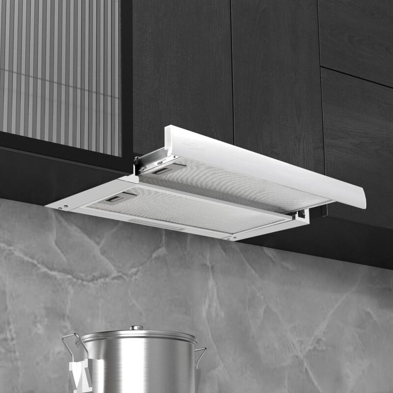 

Campana extractora empotrada plana aluminio acero inox 480 m³/h