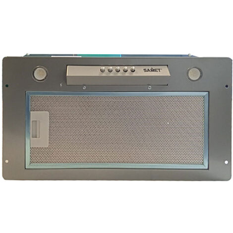 DEFIBRICO Campana extractora empotrada bajo mueble, color gris 49,5x28 cm