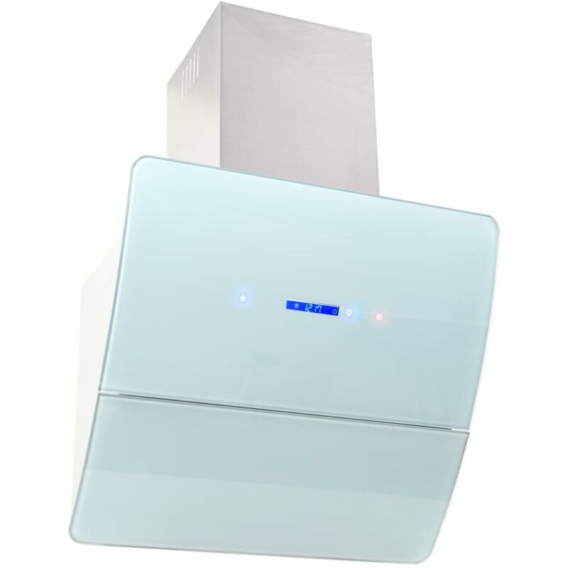 

vidaXL Campana extractora pared 60 cm acero inoxidable 756 m³/h blanco - Blanco