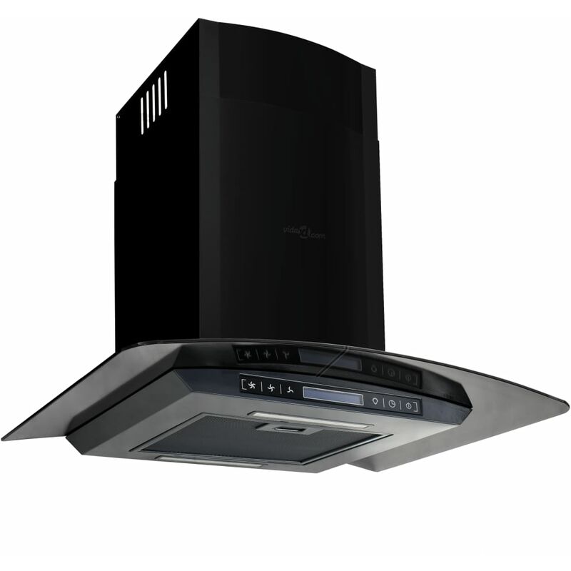 

Campana extractora pared 60 cm acero inoxidable 756 m³/h negro