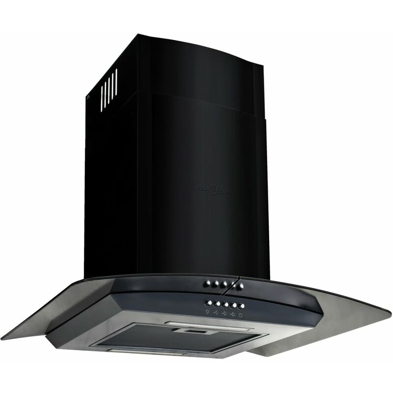

Campana extractora pared 60 cm acero inoxidable 756 m³/h negro - Negro