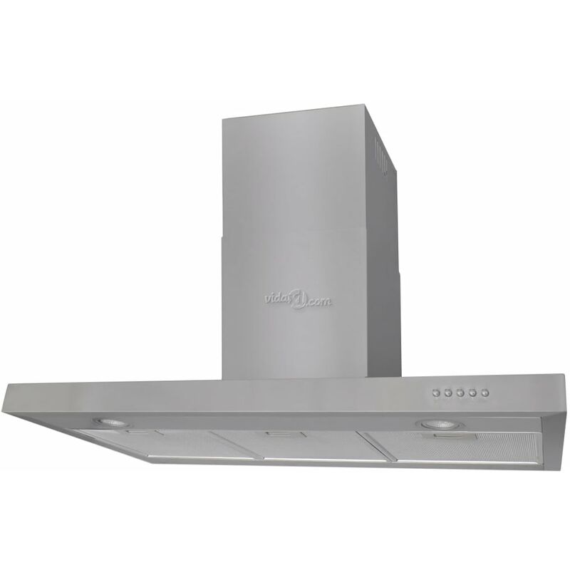 

Campana extractora plana acero inoxidable 900 mm - Plateado