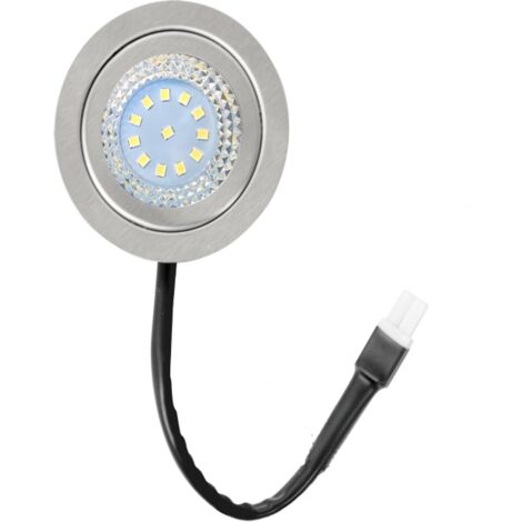 Campana extractora redonda LED de 12 V: iluminación blanca integrada, accesorio de ventilación para cocina, campana decorativa y funcional.