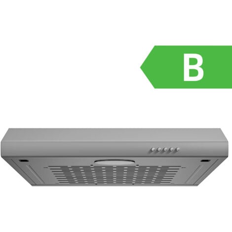 Campana extractora Visera 60cm FIREGAS -3 Velocidades - Evacuación y Reciclaje - Clase B - Filtro de Algodón - Blanco