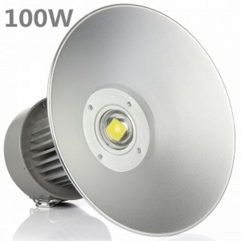 Campana Industrial LED 100W 6000K Luz brillante PF 0,95 potencia 100% real High bay LED