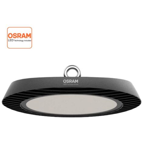 Campana Industrial UFO Slim 200W-150W-100W, Chipled OSRAM, regulable, Blanco neutro