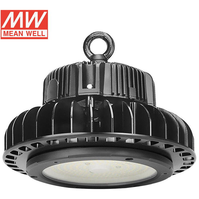 

Campana industrial LED UFO HB 150W, ChipLed Samsung + MeanWell driver 1-10V Regulable, Blanco frío, regulable - Blanco frío