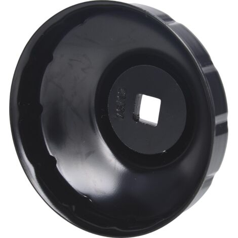 Campana para filtro de aceite 3/8", diámetro 76 mm / 12 estrías