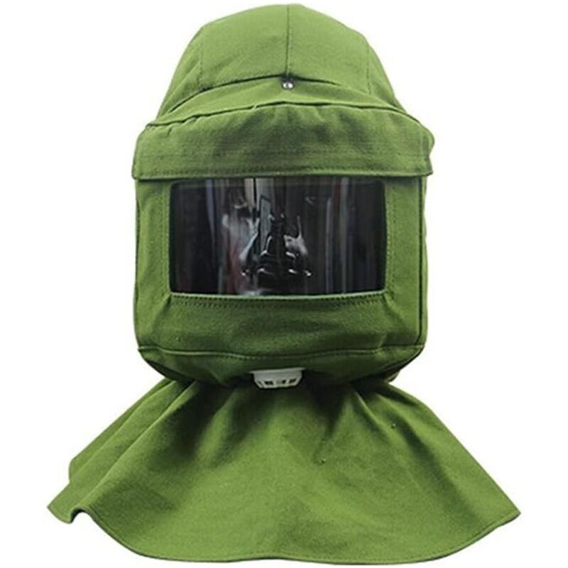 Campana per sabbiatura, sciarpa per sabbiatura, maschera antivento, maschera per sabbiatura, strumenti di protezione dalla polvere, maschera