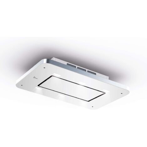 CAMPANA STIVIA FREE cm. 90 - Acero inoxidable, Blanco - 900 m3/h