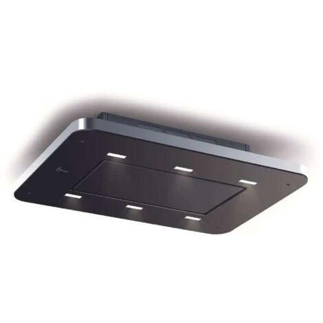 CAMPANA STIVIA FREE cm. 90 - Acero inoxidable, Negro - 900 m3/h