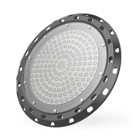 Campana supervision luz regulable ip65 1x150w led 15000lm 6400k 90° al.15xd.34cm negro