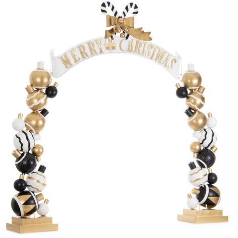 Campane decorative ad arco "Gereg" in metallo decorazione natalizia h 300 cm