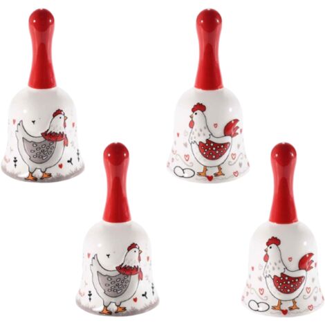 Campane Pasquali in Ceramica Addobbo per la Tavola, Idea Regalo Set da 6